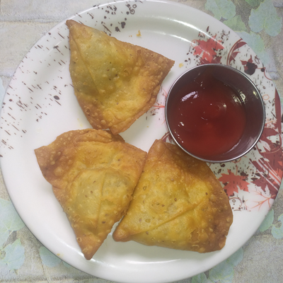 Frozen Mini Samosa menu cafe chocolate mania